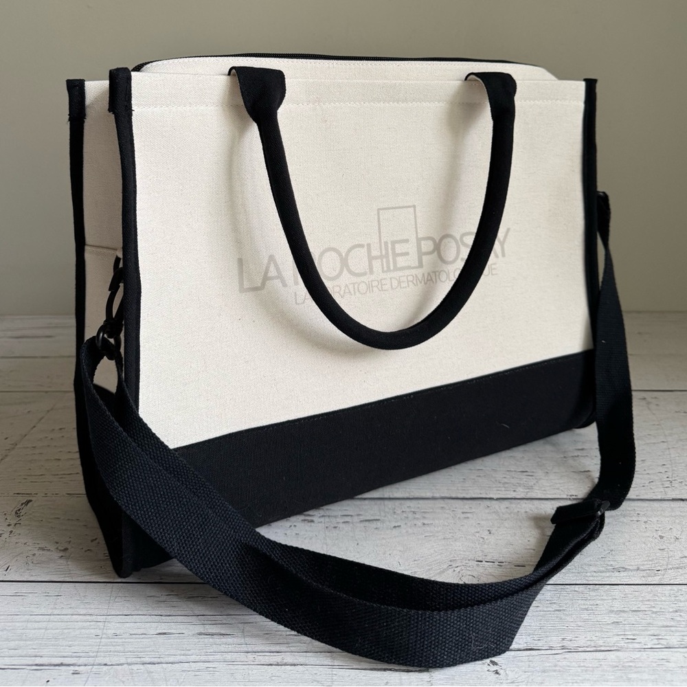 NEW Vichy Rigid Canvas Tote Bag | La Roche Posay